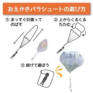工作キット おえかきパラシュート 人型フィギュ...の詳細画像3
