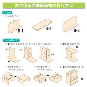 工作キット 木で作る自動販売機 貯金箱 木工工...の詳細画像3