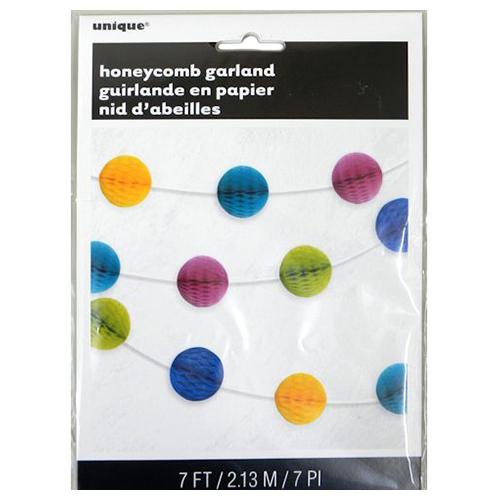 ユニーク　ハニカムボールガーランド　マルチカラー　U49612 ハンズ