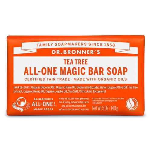 ドクターブロナー（DR.BRONNER’S）　マジックソープバー　ティートゥリー　140g ハンズ