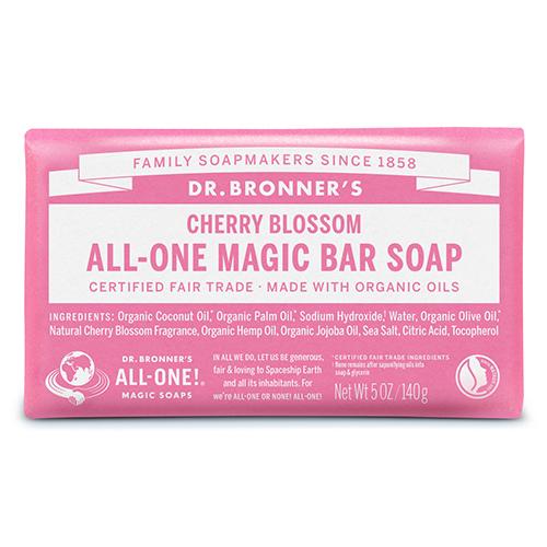 ドクターブロナー（DR.BRONNER’S）　マジックソープバー　チェリーブロッサム　140g ハン...