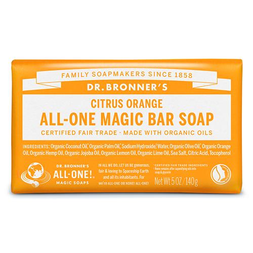 ドクターブロナー（DR.BRONNER’S）　マジックソープバー　シトラスオレンジ　140g ハンズ