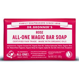ドクターブロナー（DR.BRONNER’S）　マジックソープバー　ローズ　140g ハンズ｜hands-net