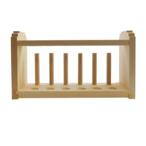 オカ　試験管立て　木製│実験用品　試験管・試験管立て