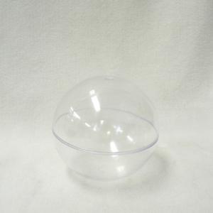 プラスチックBOX　球体　クリア　径100mm│樹脂・プラスチック　樹脂ドーム・カプセル