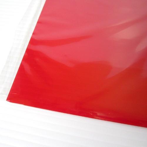 塩ビ板　360×670×0.4mm　クリアレッド ハンズ