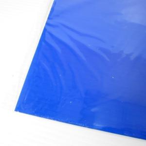 塩ビ板　360×670×0.4mm　クリアブルー│樹脂・プラスチック　塩ビ板