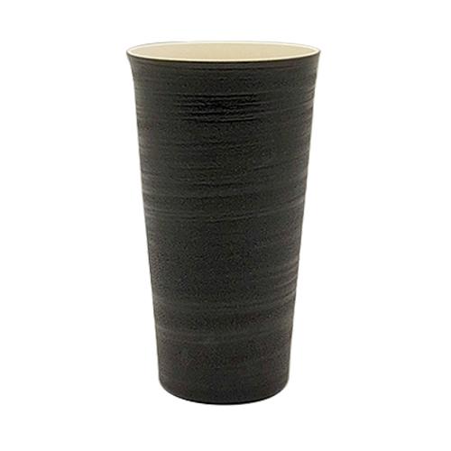 伝作窯　甲冑タンブラー　M　400mL　ブラック　信長 ハンズ