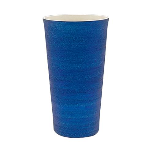伝作窯　甲冑タンブラー　M　400mL　ブルー　光秀 ハンズ
