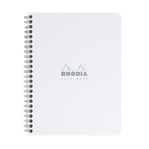 ロディア（RHODIA）　ダブルリングノート　A5　方眼　cf193421　ホワイト ハンズ