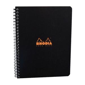 ロディア（RHODIA）　ダブルリングノート　A5　方眼　ｃｆ193429　ブラック ハンズ｜hands-net