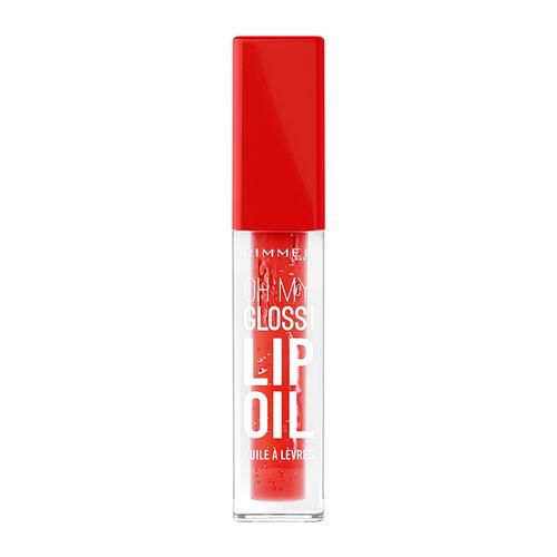 リンメル（RIMMEL）　オーマイグロス　リップオイル　004　ビビッドレッド（ザクロの香り） ハン...