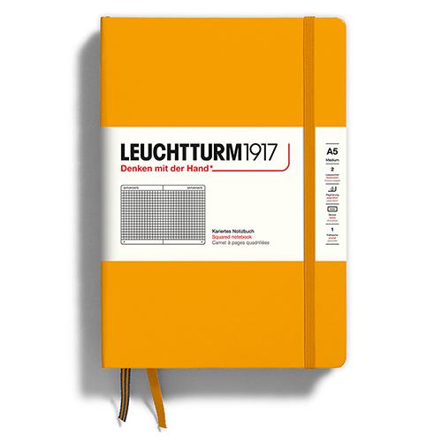 ロイヒトトゥルム1917（LEUCHTTURM1917）　ハードカバー　ミディアム　A5　方眼　36...