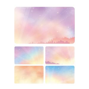 リュリュ　空色パレットメッセージカード　SOMC−04　ゆうぐれ ハンズ｜hands-net