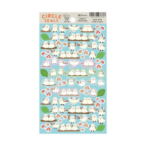 リュリュ（RYU-RYU）　サークルシール・ベーシック　RCSB−21　シマエナガ ハンズ