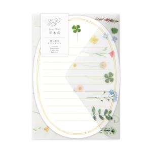 リュリュ　草木花　押し花のレターセット　SMLS−02　ノノハナ ハンズ｜hands-net