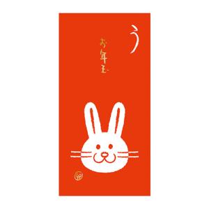 リュリュ お年玉ロングぽち袋 LOPB−2301 赤うさぎ 3枚入り│のし 色紙 ポチ袋 ハンズ