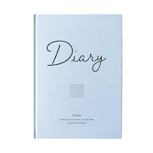 リュリュ　3年連用日記　B6サイズ　JN-06　アッシュブルー ハンズ