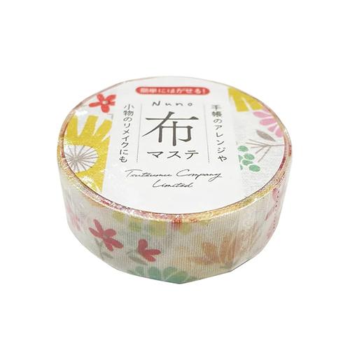 包む　マスキングテープ　布マステ　15mm幅　TM0B3　和花 ハンズ