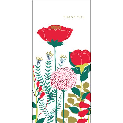 グリーティングライフ　サンキューフラワーカード　MA−1　レッド ハンズ