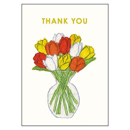 グリーティングライフ　米津祐介サンキューミニカード　YZ-287　チューリップ ハンズ