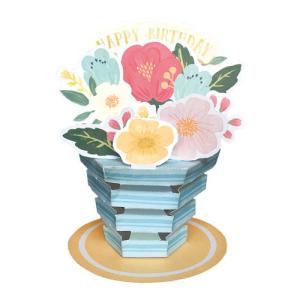 グリーティングライフ（Greeting　Life）　バースデーフラワーポットカード　TK-19　ミックス ハンズ｜hands-net