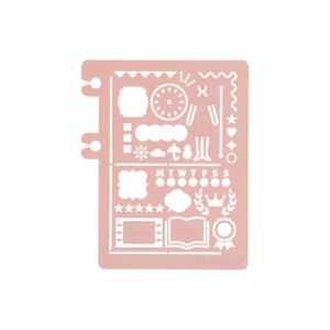 デルフォニックス（DELFONICS）　ロルバーンテンプレート　デコレーションB（4・8分割タイプ）　501174　522　ピンク ハンズ｜hands-net