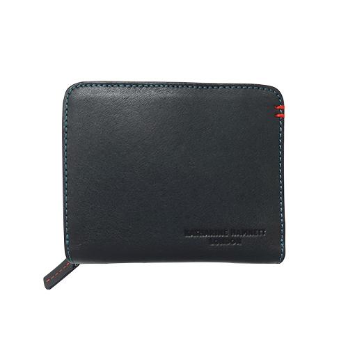 キャサリンハムネット（KATHARINE　HAMNETT）　ラウンドファスナー札入れ　50702BK...