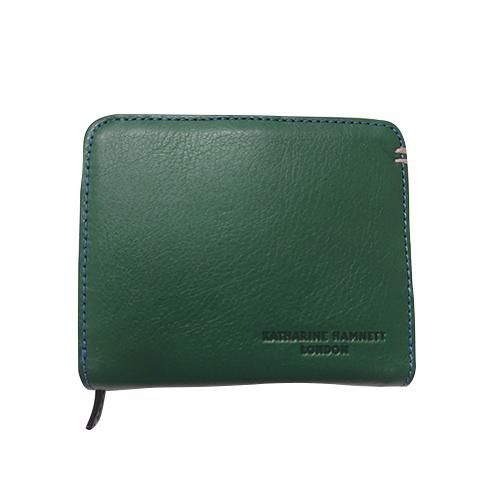 キャサリンハムネット（KATHARINE　HAMNETT）　ラウンドファスナー札入れ　50702GR...