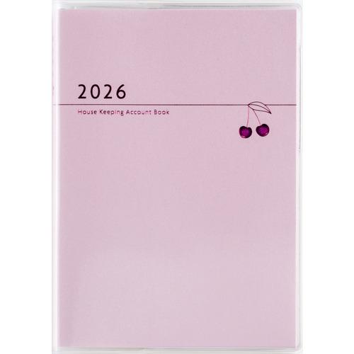 【2026年1月始まり】　高橋書店　Petit　Kakeibo　A6　集計タイプ　34　ピンク　日曜...