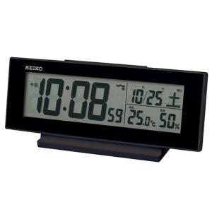 セイコー（SEIKO）　アラームONでライト点灯電波時計　SQ324K　ブラック ハンズ｜hands-net