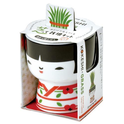 聖新陶芸　芝って栽培キット　KOKESHI　おかっぱ　GD1048-3 ハンズ