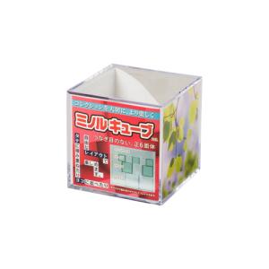 ミノル化学工業　ミノルキューブ　Sサイズ　クリア×クリア ハンズ｜hands-net