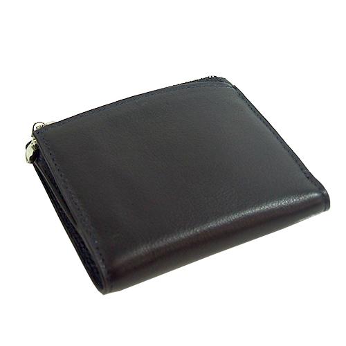 Spad　by　Br　ヤクレザー　コンパクトウォレット　125−17　ブラック×ネイビー ハンズ