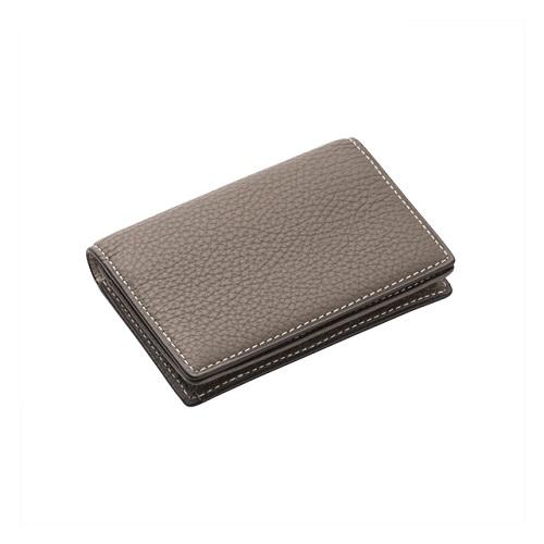 ブレイリオ（Brelio）　モルビド　名刺入れ通しマチ　161−24　ブラウングレー×ガーデニア ハ...