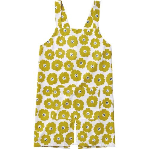 レップ（REP）　　ミトン機能付きエプロン　ノルディックフラワー（マーラ）　イエロー ハンズ