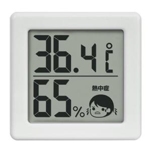 ドリテック　小さいデジタル温湿度計　ホワイト　O−420WT│温度計・湿度計 ハンズ｜hands-net