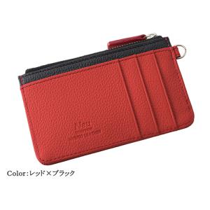 ノイインテレッセ　ゲンシュク　フラグメントウォレット　3648RD　レッド×ブラック ハンズ｜hands-net
