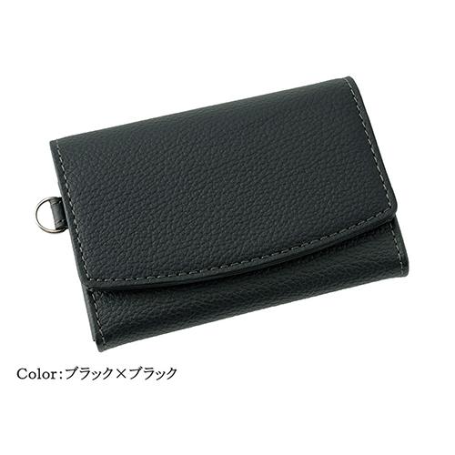 【お買い得】　ノイインテレッセ　ゲンシュク　マルチウォレット　3649BK　ブラック×ブラック ハン...