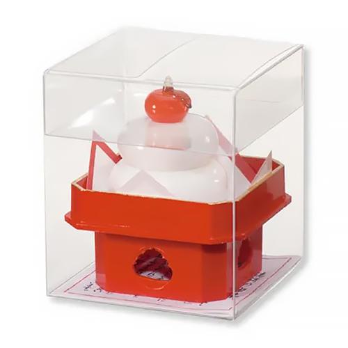 【正月用品】　プリーズ　ガラスのミニ鏡餅　SN-15 ハンズ