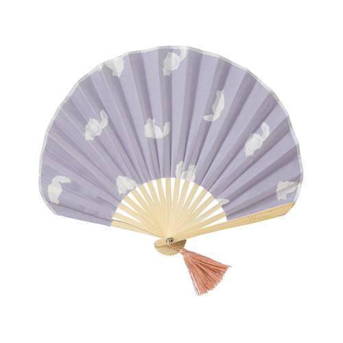 ダブリュピーシー（Wpc.）　ギフトボックス入り扇子　W084−333−204　キャッツパープル ハ...