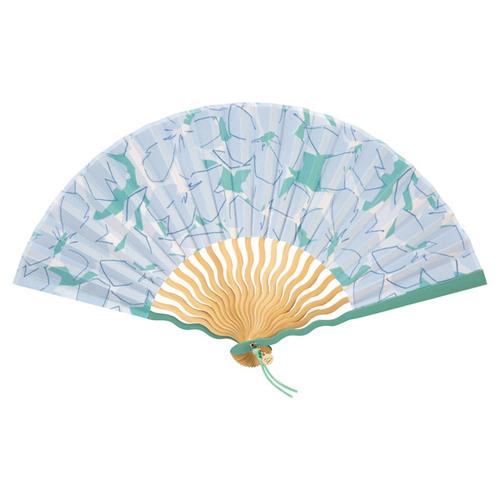 ダブリュピーシー（Wpc.）　ギフトボックス入り扇子　ウェーブタイプ　ボールドフラワーサックス ハン...