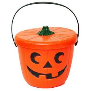 【ハロウィーン】　パンプキンバケツ　フタ付　6210 ハンズ