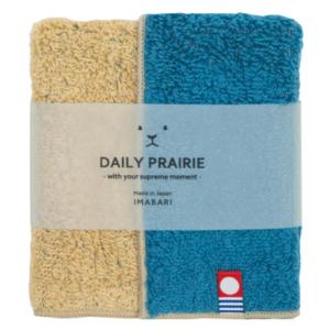 デイリー　プレーリー（DAILY　PRAIRIE）　今治タオルハンカチ　リバーシブルカラー　COREH−606　ネイビー／ベージュ ハンズ｜hands-net