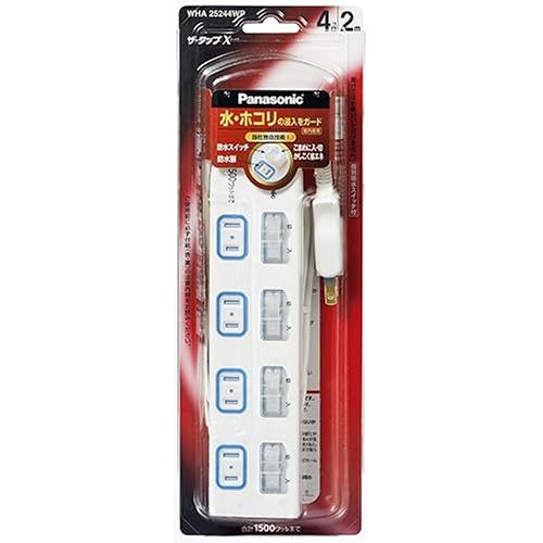パナソニック（Panasonic）　ザ・タップX　4コ口　2m　WHA25244WP　ホワイト ハン...