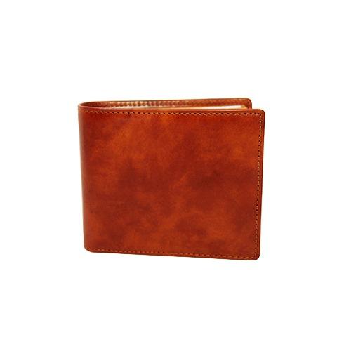 ジャルックススタイル（JALUX　STYLE）　ミュージアムカーフ　二つ折り財布　ブラウン ハンズ