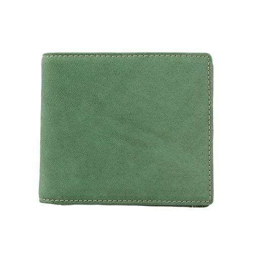 ジャルックススタイル（JALUX　STYLE）　Snobbist　駱駝革　二つ折りウォレット　グリー...
