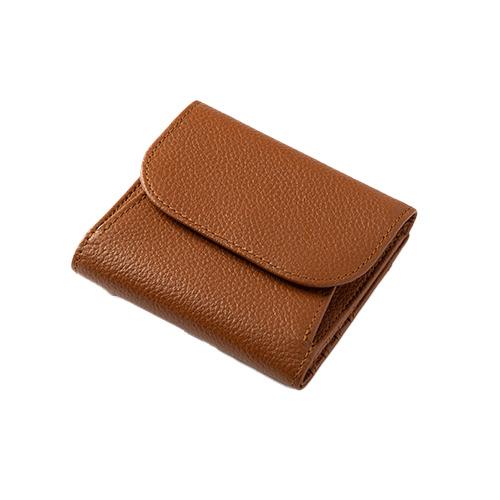 グレンチェック（GLENCHECK）　マネースルー二つ折り財布　ブラウン ハンズ