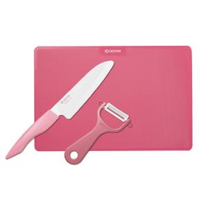 【お買い得】　京セラ　セラミックナイフセット　GF−25−H3PK　ピンク ハンズ｜hands-net