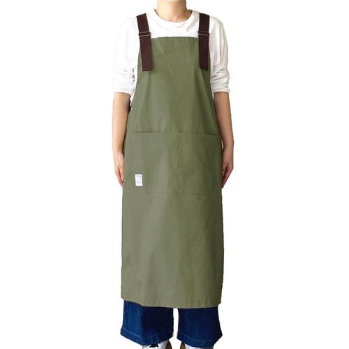 ファボリ（FABORI）　カバーオールエプロン　ロングタイプ　MCL2300-03-A　カーキ ハン...